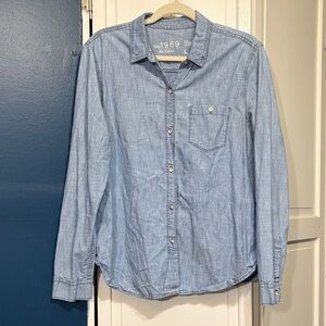GAP Light Chambray Button-Down Shirt